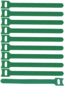 10 x Klett Kabelbinder 150 x 22 mm grün VT Kabelklettband Kabelklett Verschluss - Bild 1 von 6
