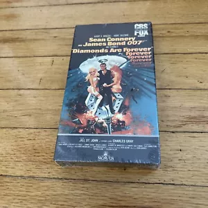 Rare SEALED VHS James Bond 007 Diamonds are forever 1984 CBS FOX Sean Connery - Picture 1 of 9