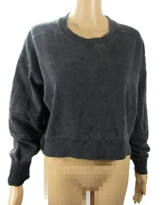 NWT MaterialGirl Active Sweatshirt Size L Black Mineral Long Sleeve Pullover $44 - Picture 1 of 9