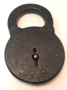 Vintage Antik Adler Mastodon Achthebel Vorhängeschloss - Bild 1 von 6