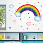 Waterproof Large Colorful Rainbow Pvc Wall Decor Wall Stickers  Girls' Room