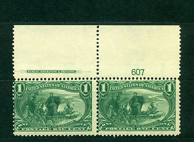 US 1898, Trans-Mississippi Expo',Plate No. 607, Superb SCV $160, Scott #285, MNH - Image 1 of 2