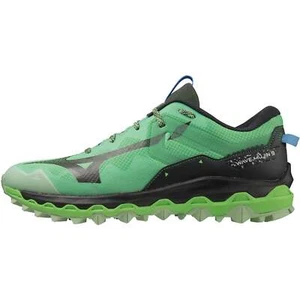 Mizuno Wave Mujin 9 Mens Trail Running Shoes Green Offroad Cushioned All-Terrain - Picture 1 of 6