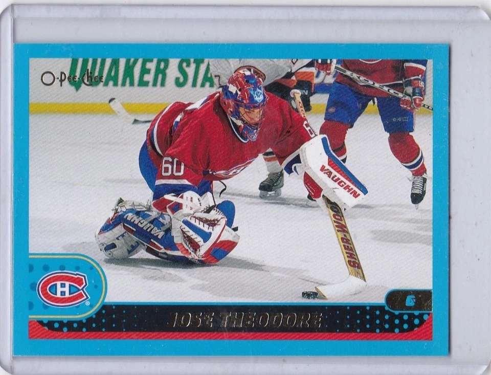  2001-02 TOPPS / O-PEE-CHEE NO. 98 JOSE THEODORE MONTREAL CANADIENS - Image 1 of 2