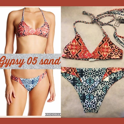 NUEVO CON ETIQUETAS $190 Gypsy05 Venice Bikini Reversible Parte Superior e Inferior Conjunto de Natación [Pequeño] #572 Foto 1 de 4