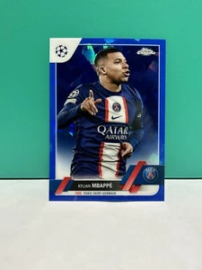 2022-23 Topps Chrome UCL Sapphire Kylian Mbappe Image Variation SSP #100 GS888 - Bild 1 von 4