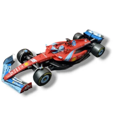FERRARI F1 SF-24 LECLERC MIAMI GP 2024   scala 1:18  BBURAGO 16815-L-MIAMI - Immagine 1 di 4