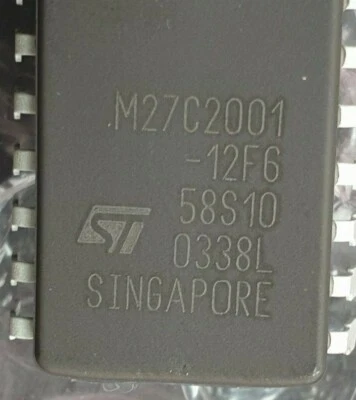 STMICROELECTRONICS M27C2001-12F6 UV-EPROM CERAMIC IC 10/PK (R5S1.4) - Image 1 of 2