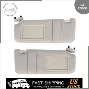For 06 07 08 09 11 CAMRY LH+RH Side Plush Cloth Sun Visors Pair W/Sunroof - Picture 1 of 9
