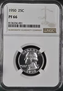 1950 Washington Silver Quarter PF66 NGC - Picture 1 of 2