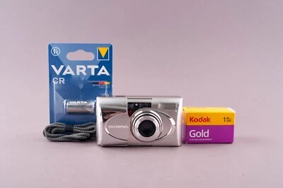 Olympus MJU V Quartz Date 35mm Point & Shoot Film Camera - Image 1 of 4