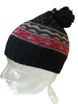 GORRA DE PUNTO DE LANA MERINO BLOOMINGDALES $45 VENTA AL POR MENOR Foto 1 de 3