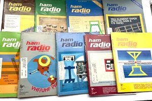 1984 HAM RADIO MAGAZINES FEB. - NOV.  9 COUNT - Picture 1 of 10