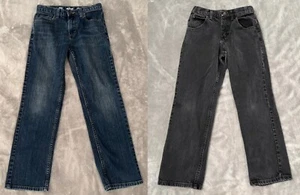 Lot of 2 Wrangler Jeans Boy Size 12 Regular Youth Urban Pipeline Adjust EC #0509 - Picture 1 of 18