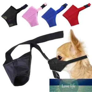 Dog Muzzle Anti Stop Bite Barking Biting Chewing Training Pet Soft Light Nylon - Picture 1 of 22