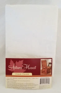 Autumn Harvest Ivory Dining Chair Slip Cover NIP - Picture 1 of 9