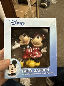 Disney Mickey and Minnie Fairy Garden Figurine in Box 5" NEW - Picture 1 of 4