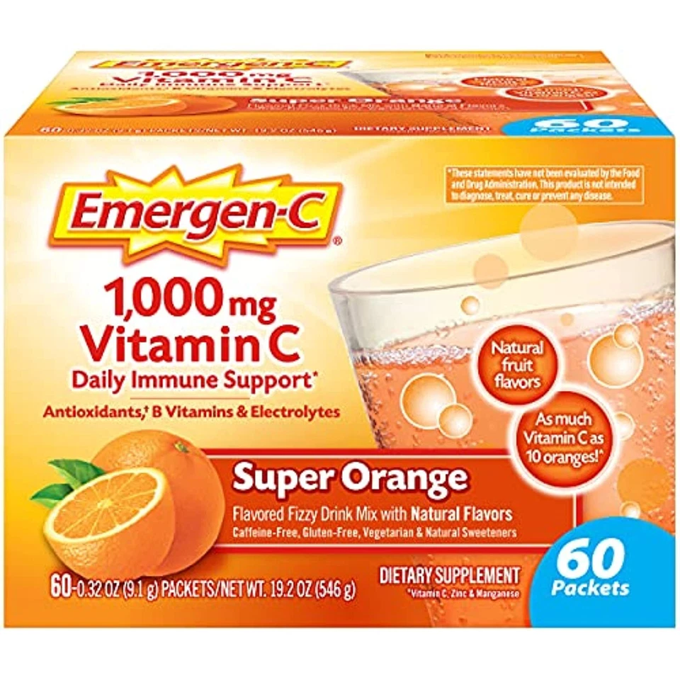 Emergen-C 1000mg Vitamin C Powder for Daily Immune Support Caffeine Free Vitamin - Image 1 of 1