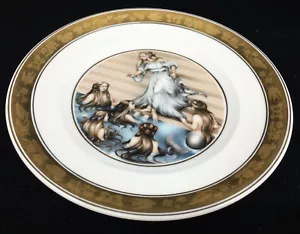 Fairy Tales Gold Trim Royal Copenhagen The Little Mermaid 9628 Plate HCA 13565 - Picture 1 of 3