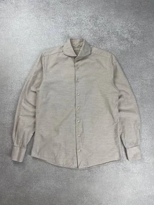 Suitsupply Egyptian Cotton Long Sleeve Shirt Slim Fit Size 37/38 - Picture 1 of 11