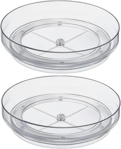 2er Pack Lazy Susan Drehteller Schrank Organizer, 360 ° drehbare Gewürzregale  - Bild 1 von 8