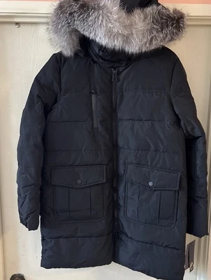 Abrigo para mujer Andrew Marc Saga Furs Darren certificado piel de granja $550,00 nuevo con etiqueta Foto 1 de 4