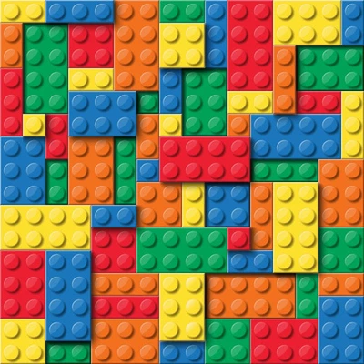 3D Building Blocks Little Johnny’s 3D Digital Printed 100% Cotton Fabric M2028-6