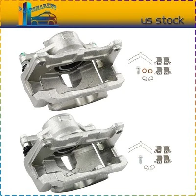 Front Pair w/ Bracket For 2019-23 Toyota RAV4 21-2023 Lexus ES250 Brake Calipers Foto 1 de 4