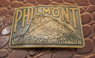 Vintage Boy Scouts BSA Philmont Scout Ranch Belt Buckle Collectible Brass - Image 1 of 4