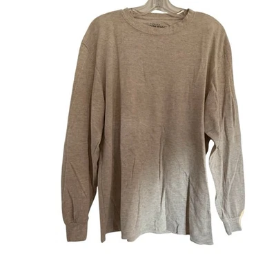 Galaxy Gris Claro Waffle Térmico Manga Larga Hombre’s Henley Talla 2X Foto 1 de 4