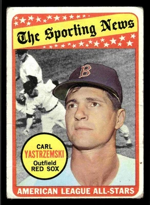 1969 Topps #425 Carl Yastrzemski (HOF) - Boston Red Sox (Low Grade) - Image 1 of 2