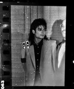 MICHAEL JACKSON -ORIGINAL NEGATIVE BLACK & WHITE- I TOOK -PEPSI EVENT RADIO CITY - Picture 1 of 1