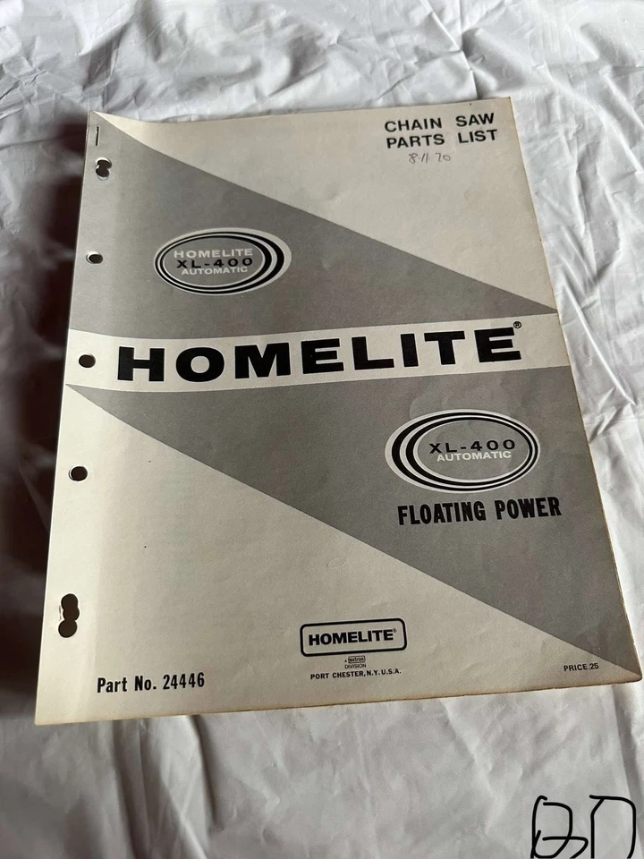 Motosierra Homelite Textron XL-400 automática flotante manual de ventas Foto 1 de 1