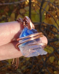 Wunderschöner echter monatomischer Andara Kristall Anhänger Kupfer #370 - Bild 1 von 3