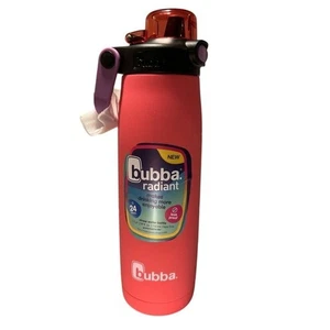 Bubba Radiant Stainless Steel Locking Water Bottle Push-Button Straw Lid 24oz. - Picture 1 of 10