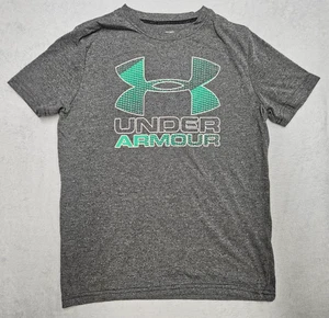 Under Armour Gray Athletic Lightweight Short Sleeve Shirt M 8-10 - Picture 1 of 3