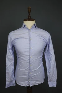 Camisa de Vestir Eton Multicolor Geométrica Algodón Calce Ajustado Abotonada Talla 40/15.75 - Imagen 1 de 13