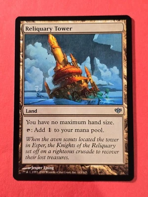 2009 Magic The Gathering Conflux #143 Reliquary Tower, Land, UC, NF, cd3 - Image 1 of 3