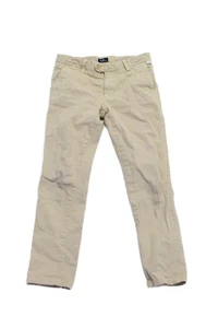 Il Gufo Girls Button Closure Adjustable Waist Straight Leg Pants Beige Size 6 - Picture 1 of 5