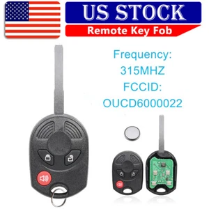For 2012 2013 2014 2015 2016 Ford Escape Fiesta Uncut Car Remote Key Fob 3B - Picture 1 of 8