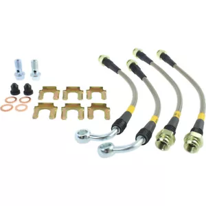 StopTech 950.47505 Rear Braided Brake Line for 2000-09 Subaru Legacy / 2003 Baja - Picture 1 of 2