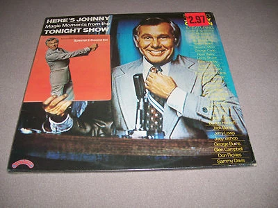 Here's Johnny...Magic Moments from The Tonight Show - 2 Vinyl LP - Poster - NM   - Image 1 of 4