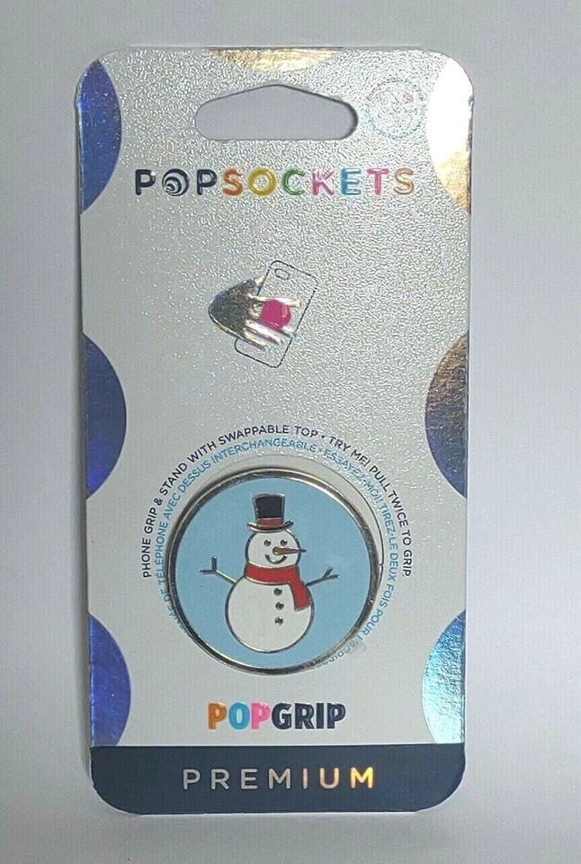 Muñeco de Nieve Popsockets Popgrip Premium Esmalte NUEVO Foto 1 de 2