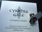 CYNTHIA GALE Rare Rock and roll Hall of fame Pin 45 record adapter pin