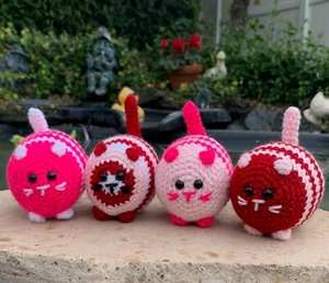 Valentine's Loaf Cat |Crochet Loaf Cat | Chonky Cat | Cat Plushie | Handmade - Picture 1 of 5