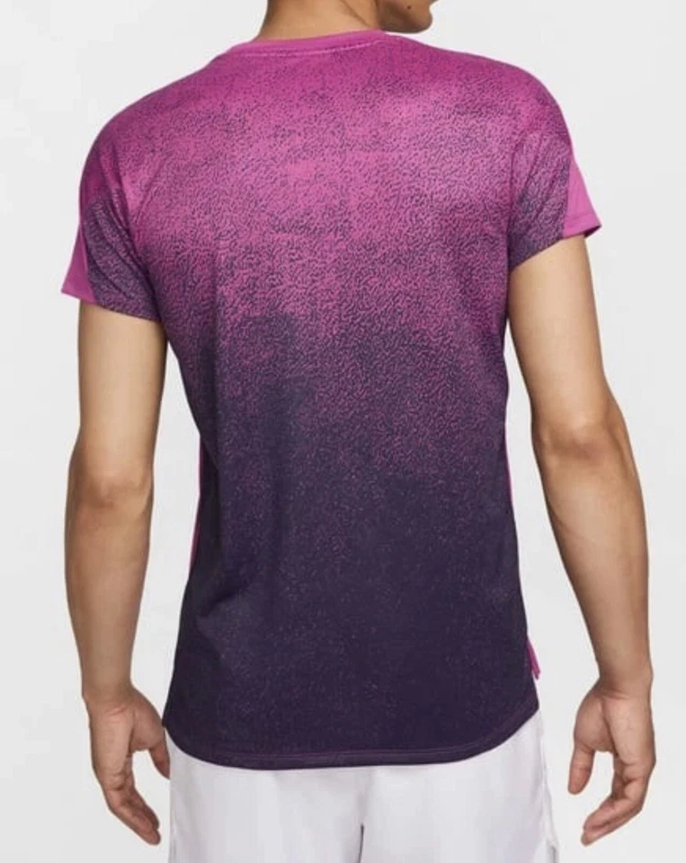 Nike Dri-FIT Court Slam Tennis T-Shirt Hot Fuchsia FQ2018-518 Mens Size XL