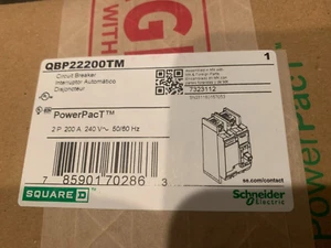 BRANDNEU - VERSIEGELTE BOX QUADRATISCH D QBP22200TM POWERPACT 2P 200A 240V SCHUTZSCHALTER - Bild 1 von 3