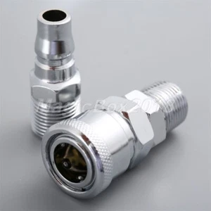 Male Quick Release Compressed Air Line Coupler Connector Fitting 3/8″ BSP - Picture 1 of 10