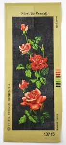 Arazzo da parete Royal Paris punto ago rose rosse bouquet ricamo fiore floreale - Foto 1 di 3