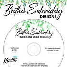 886 Badge & Logo Brother Embroidery Design Collection +Viewing Software PES